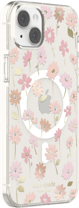 Case Kate Spade NY HD MagSafe Para iPhone 14 Plus – Flores/transparente - Image 3