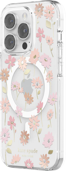 Case Kate Spade NY HD MagSafe Para iPhone 14 Pro – Flores/transparente - Image 2