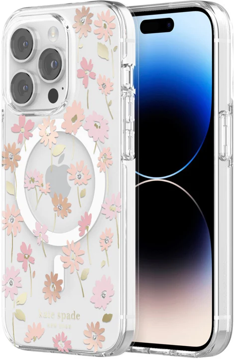 Case Kate Spade NY HD MagSafe Para iPhone 14 Pro – Flores/transparente - Image 6