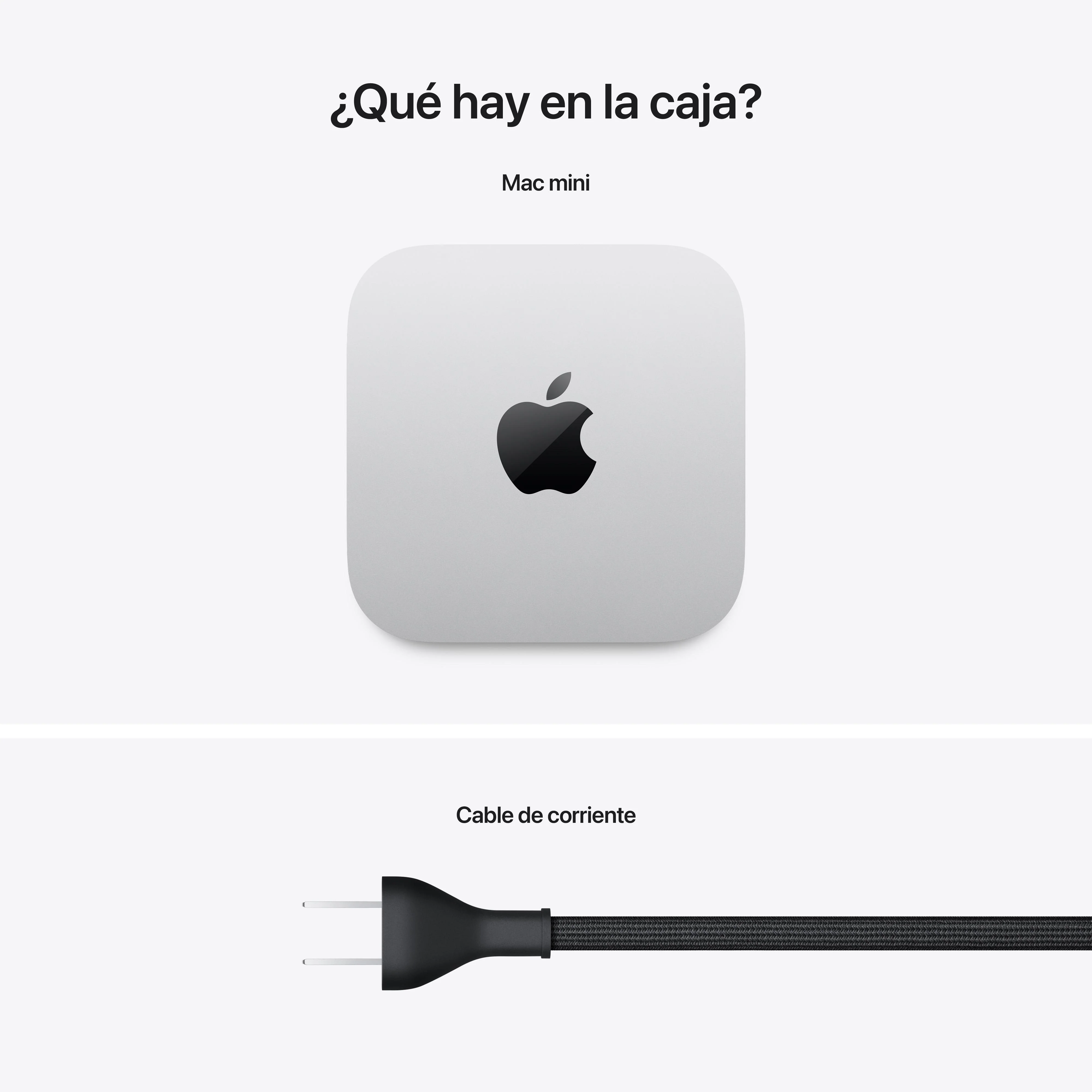 Mac mini: Chip M4 de Apple con CPU de 10 núcleos y GPU de 10 núcleos, 256 GB SSD - Plata - Image 5