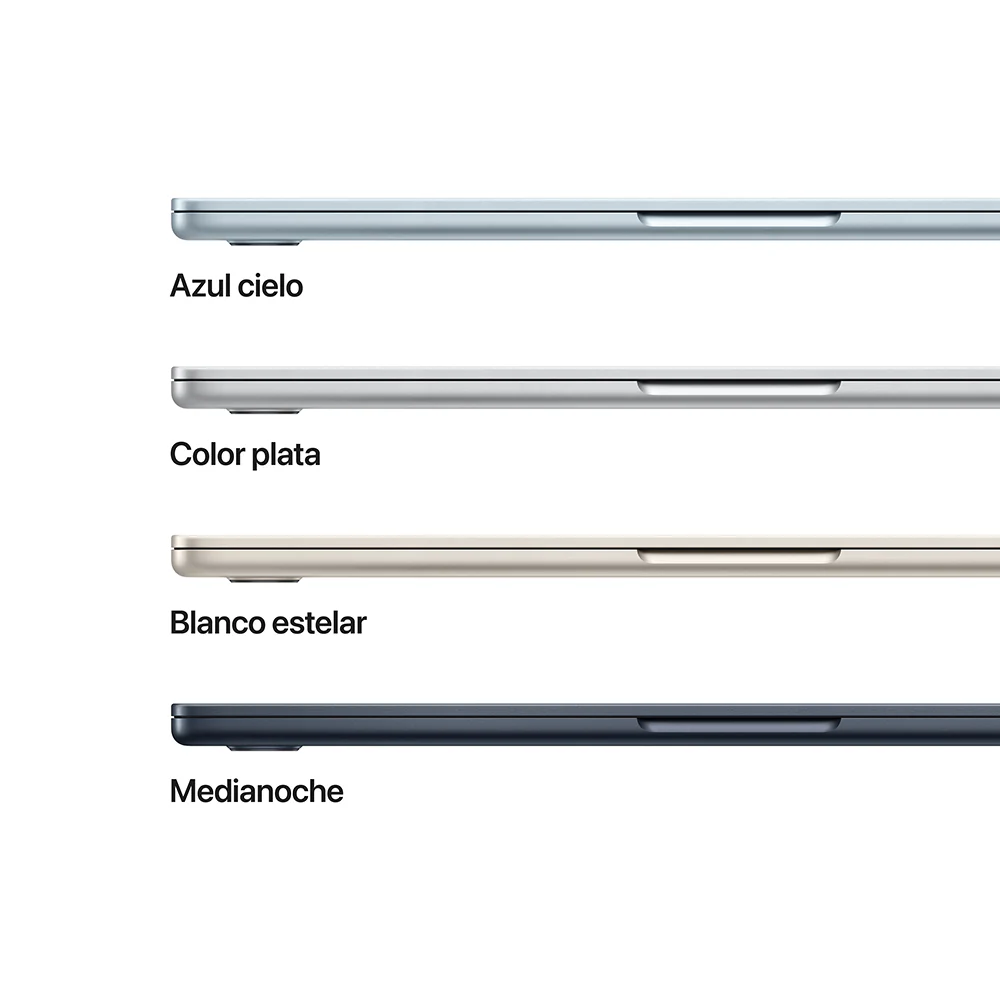 MacBook Air de 13 pulgadas: Chip M4 de Apple con CPU de 10 núcleos y GPU de 10 núcleos, 512 GB SSD - Blanco estrella - Image 3