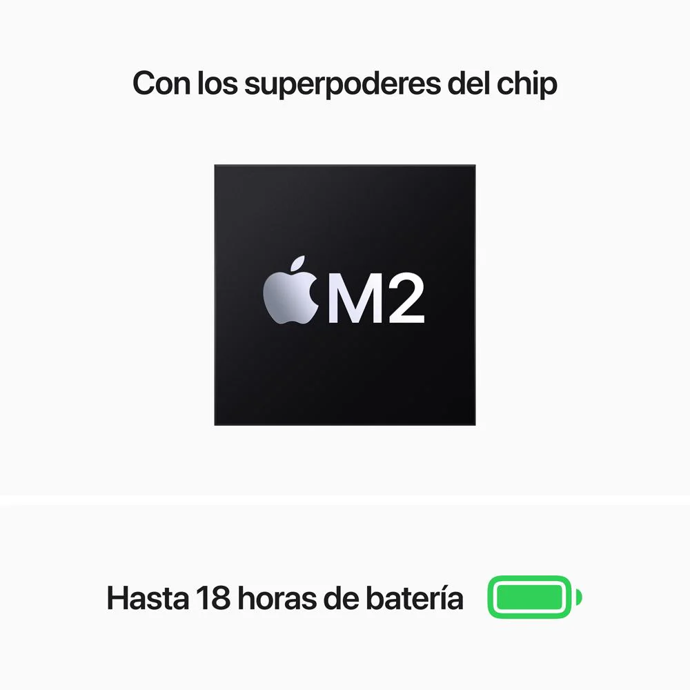 MacBook Air de 13 pulgadas: Chip M2 de Apple con CPU de ocho núcleos y GPU de ocho núcleos, 256 GB SSD - Azul medianoche - Image 4