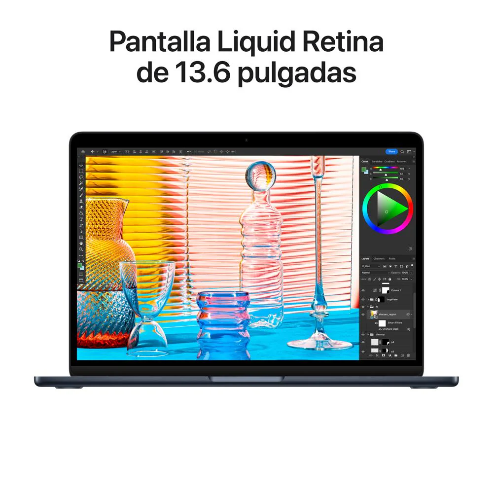 MacBook Air de 13 pulgadas: Chip M2 de Apple con CPU de ocho núcleos y GPU de ocho núcleos, 256 GB SSD - Azul medianoche - Image 5