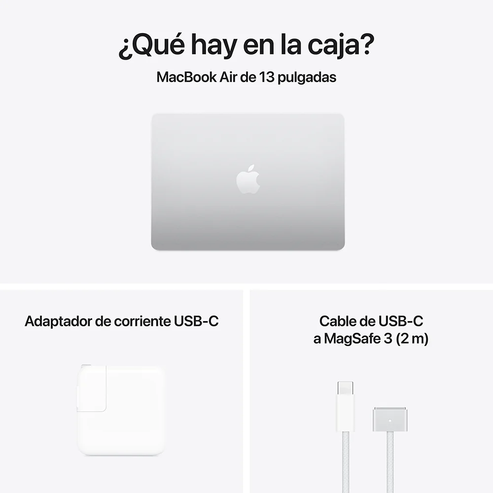 MacBook Air de 13 pulgadas: Chip M4 de Apple con CPU de 10 núcleos y GPU de 8 núcleos, 256 GB SSD - Plata - Image 11