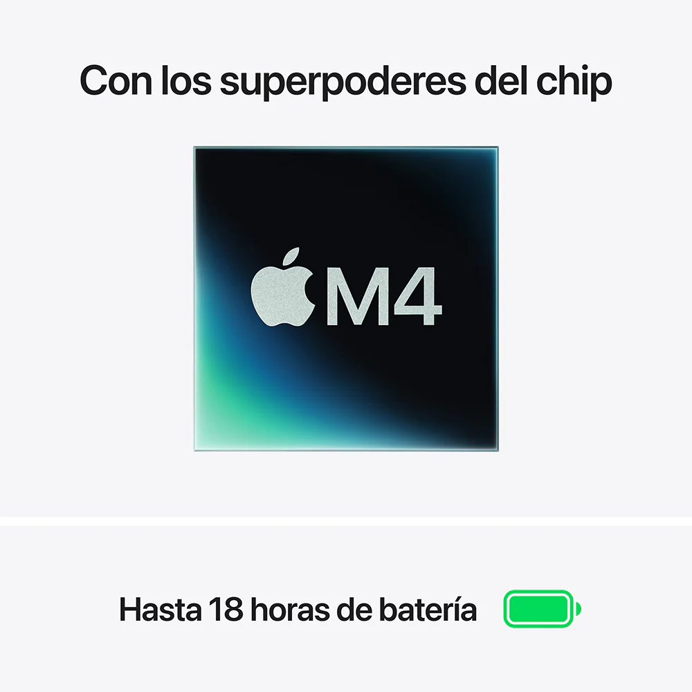 MacBook Air de 13 pulgadas: Chip M4 de Apple con CPU de 10 núcleos y GPU de 8 núcleos, 256 GB SSD - Azul medianoche - Image 4