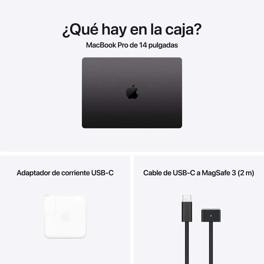 MacBook Pro de 14 pulgadas: Chip M4 Pro de Apple con CPU de 12 núcleos y GPU de 16 núcleos, 512 GB SSD - Negro espacial - Image 8
