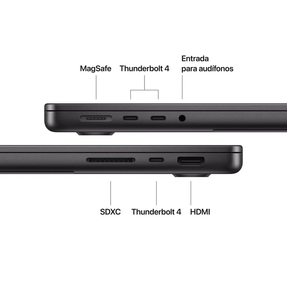MacBook Pro de 14 pulgadas: Chip M5 de Apple con CPU de 10 núcleos y GPU de 10 núcleos, 512 GB SSD - Negro espacial - Image 7