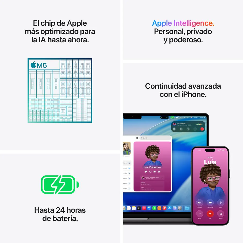 MacBook Pro de 14 pulgadas: Chip M5 de Apple con CPU de 10 núcleos y GPU de 10 núcleos, 1 TB SSD - Negro espacial - Image 8