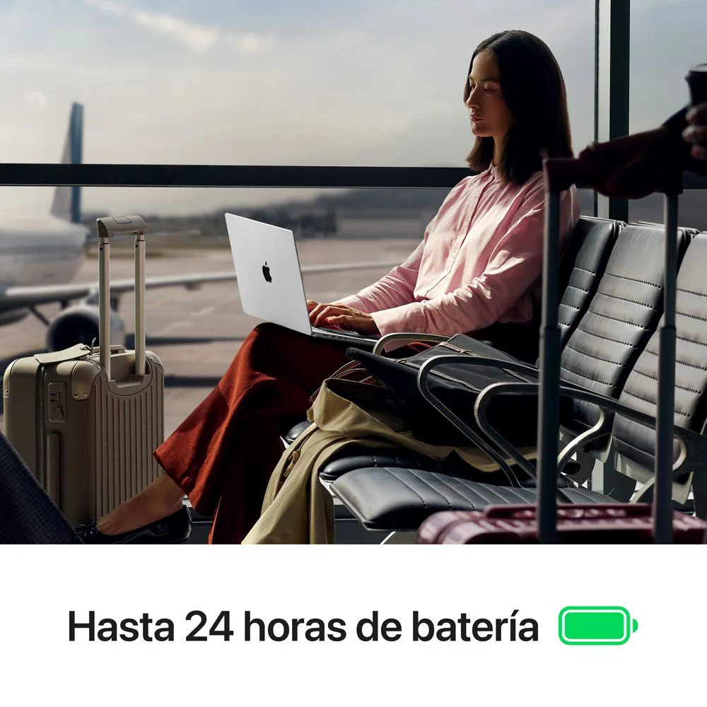 MacBook Pro de 14 pulgadas: Chip M5 de Apple con CPU de 10 núcleos y GPU de 10 núcleos, 512 GB SSD - Color plata - Image 5