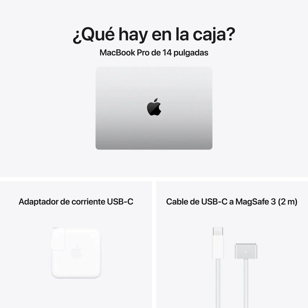 MacBook Pro de 14 pulgadas: Chip M5 de Apple con CPU de 10 núcleos y GPU de 10 núcleos, 512 GB SSD - Color plata - Image 9