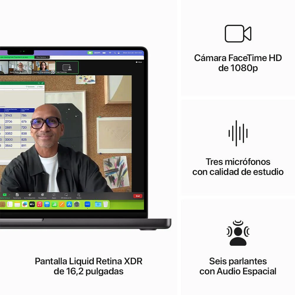 MacBook Pro de 16 pulgadas: Chip M3 Pro de Apple con CPU de 12 núcleos y GPU de 18 núcleos, 512 GB SSD - Negro espacial - Image 5