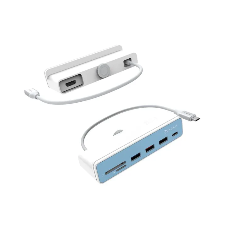 Multipuerto Adam Elements CASA i7 USB-C 7 en 1/iMac M1 - Blanco - Image 5