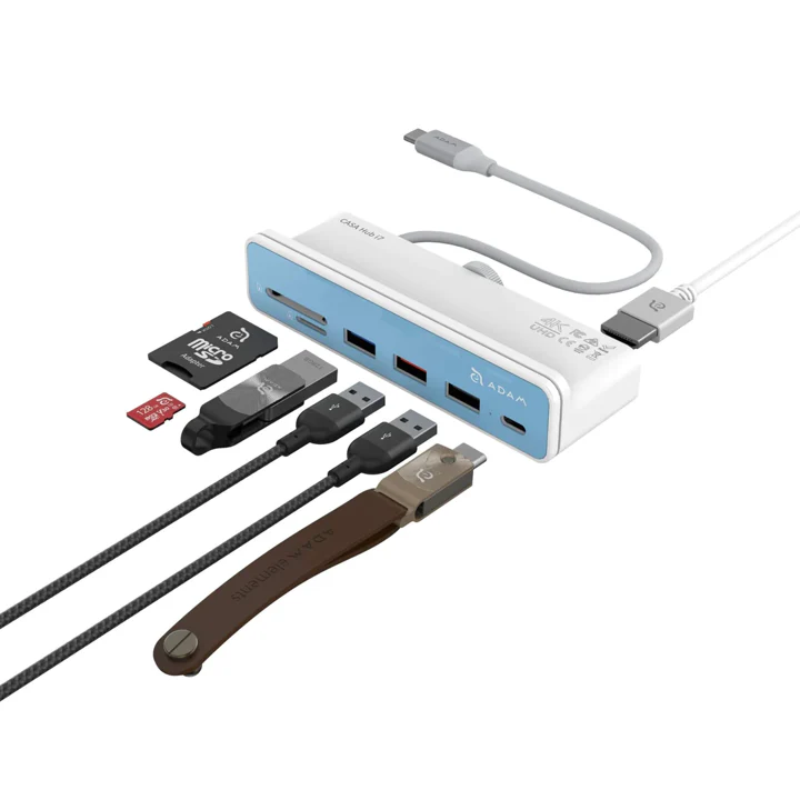 Multipuerto Adam Elements CASA i7 USB-C 7 en 1/iMac M1 - Blanco - Image 6
