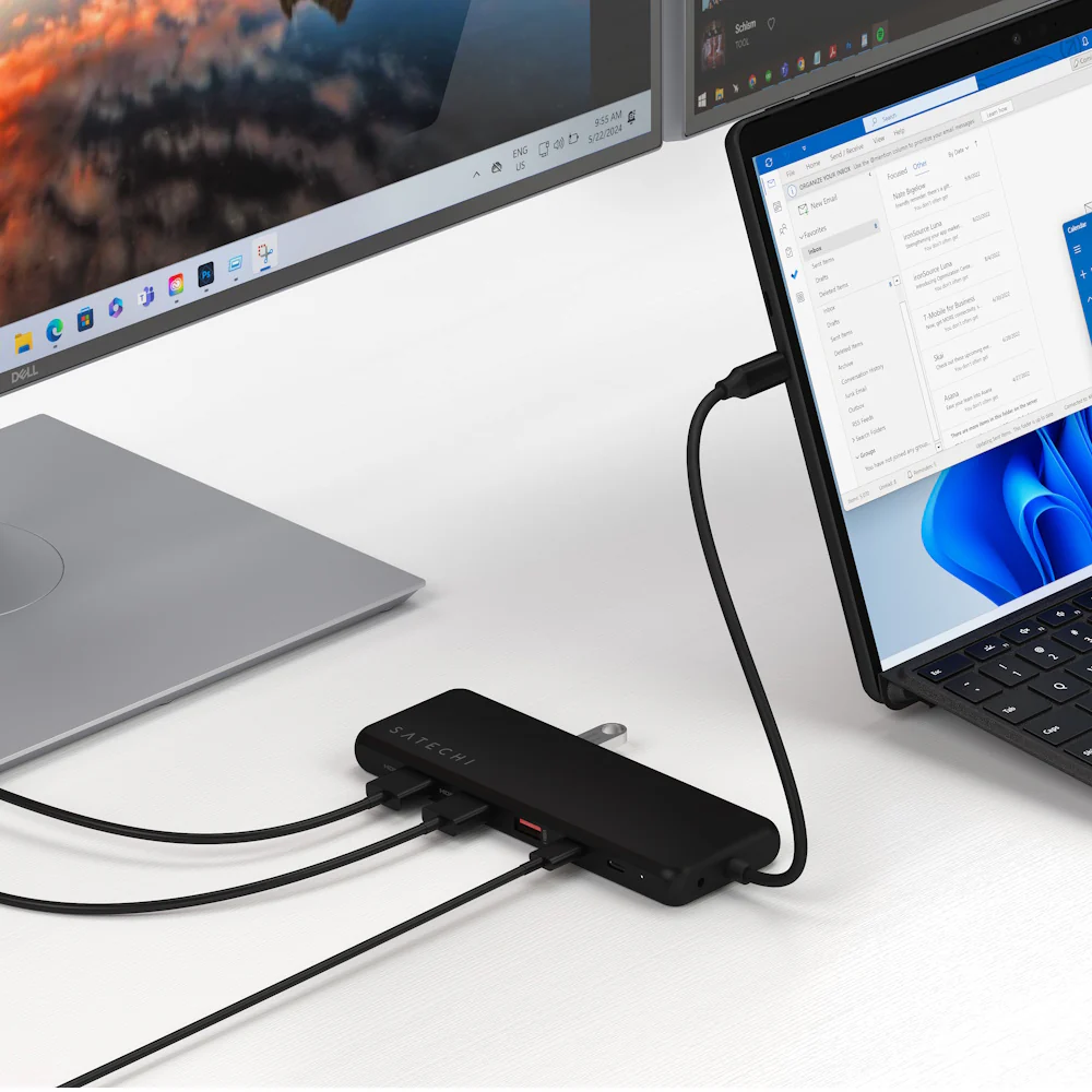 MULTIPUERTO SATECHI PRO USB-C 13 EN 1 4K BLACK - Image 4