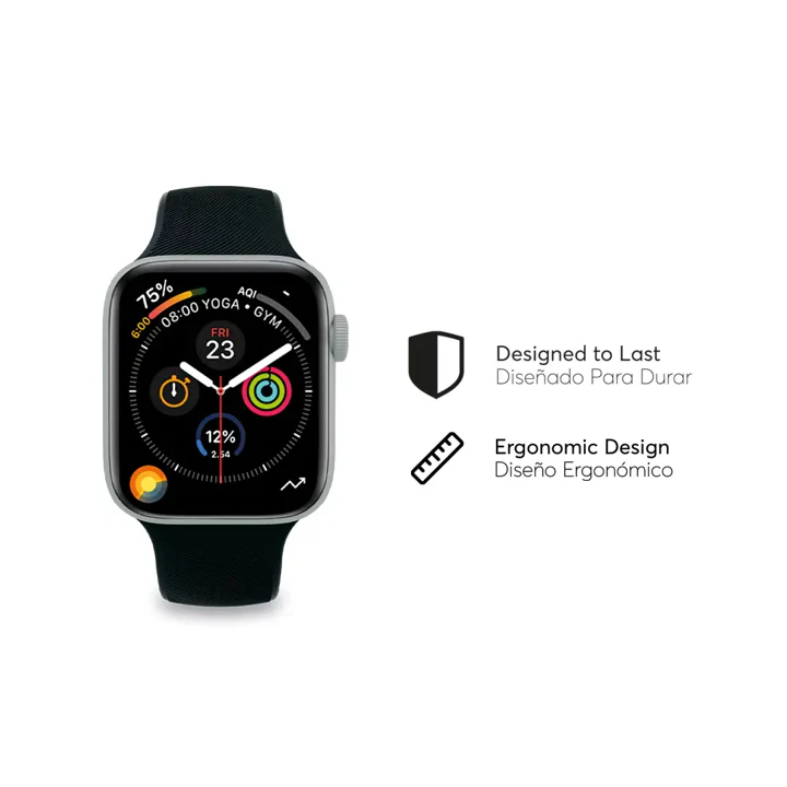 Correa de Silicona NCO ActiveLoop para Apple Watch S7 de 45mm - Negro - Image 3