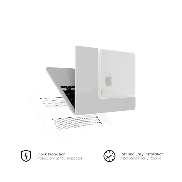Carcasa Rígida NCO Shock para Macbook Air M2 de 13.6¨ - Transparente - Image 2