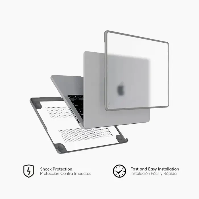 Carcasa Rigida NCO SHOCK Para MacBook Air M1 - Transparente - Image 4