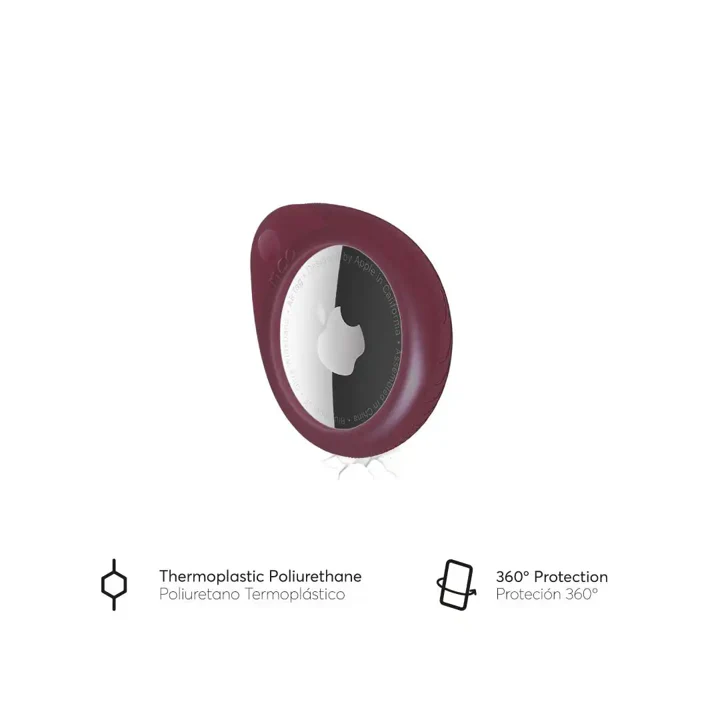Llavero NCO RINGTAG GRIP 3M Para AirTag - Sangria - Image 3