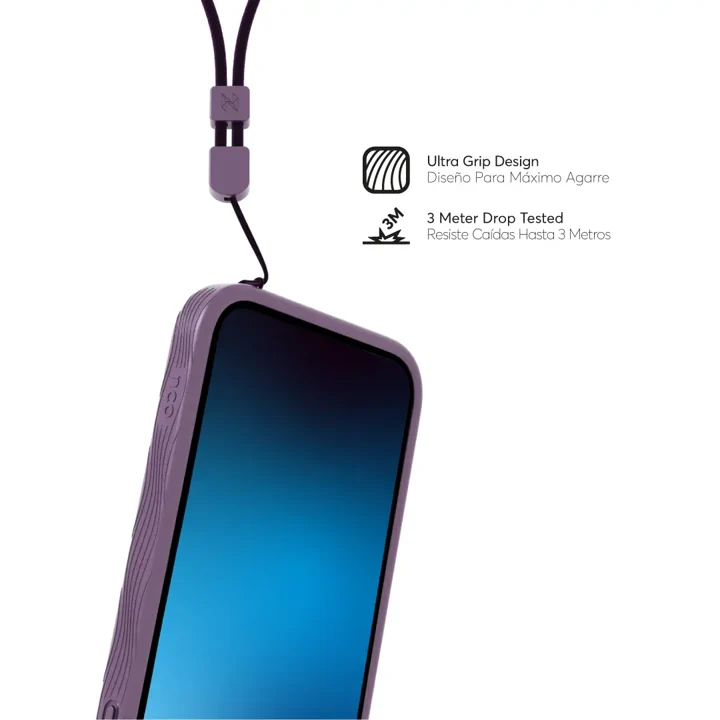 Case NCO SafeCase GRIP con MagSafe para iPhone 14 Plus - Purpura - Image 4