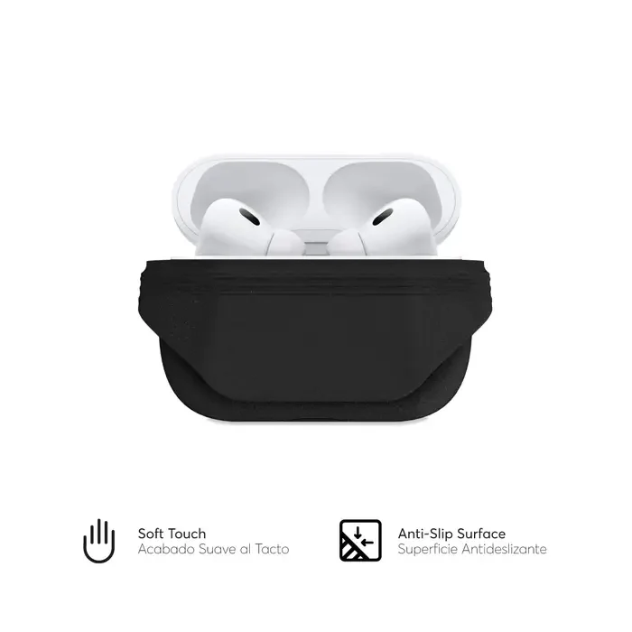 Case NCO SILICON PEARL Para AirPods Pro 2da Generacion - Negro - Image 4