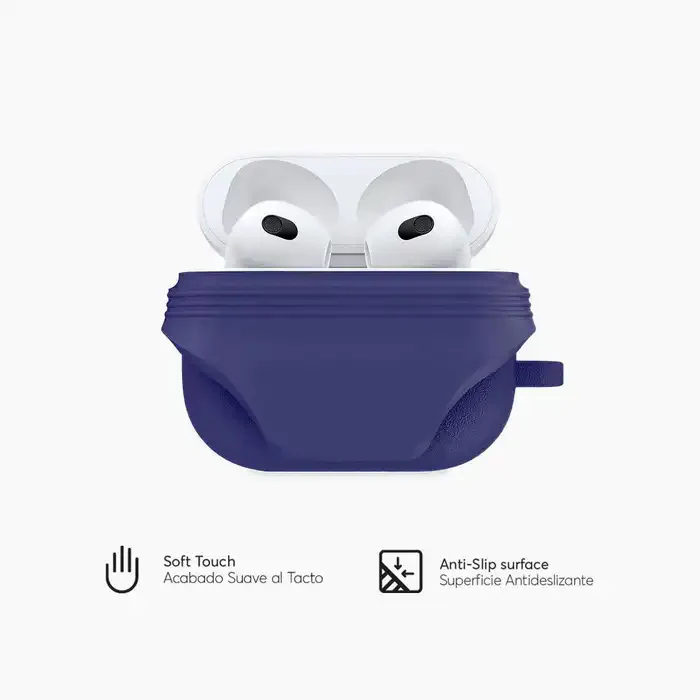 Case de Silicona NCO Para AirPods de 3 Generación - Azul Marino - Image 2