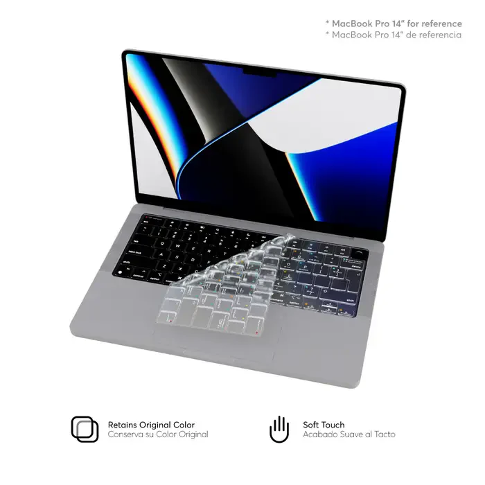 Protector para teclado NCO SMARTTY TPU EU Para MacBook de 13.6 M2 - Transparente - Image 2
