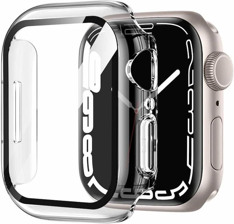 Bómper protector para Apple Watch en cristal y bordes de policarbonato para Apple Watch series 10 42mm, que protege la pantalla de tu Apple Watch ante cualquier golpe y/o caída. fácil y rápida instalación. dos unidades por empaque. - Image 4