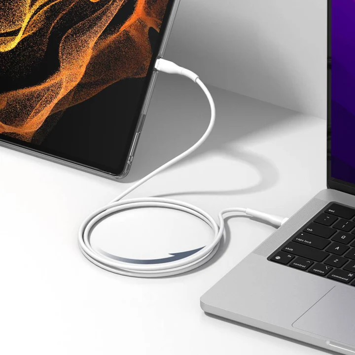 Cable RINGKE USB-C a Lightning de 2M -Blanco - Image 4