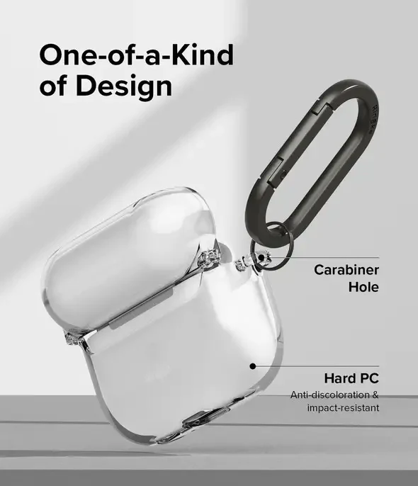 Case RINGKE CON BISAGRA Para AirPods Pro (2ª) - Clear - Image 2