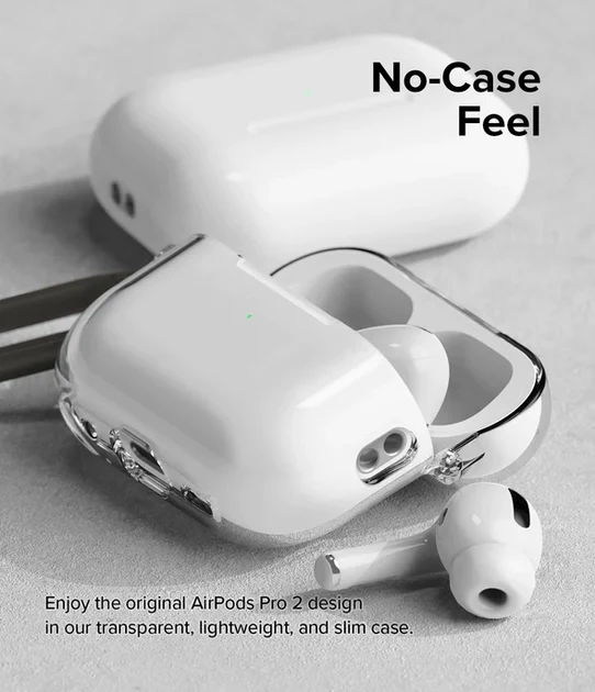 Case RINGKE CON BISAGRA Para AirPods Pro (2ª) - Clear - Image 3