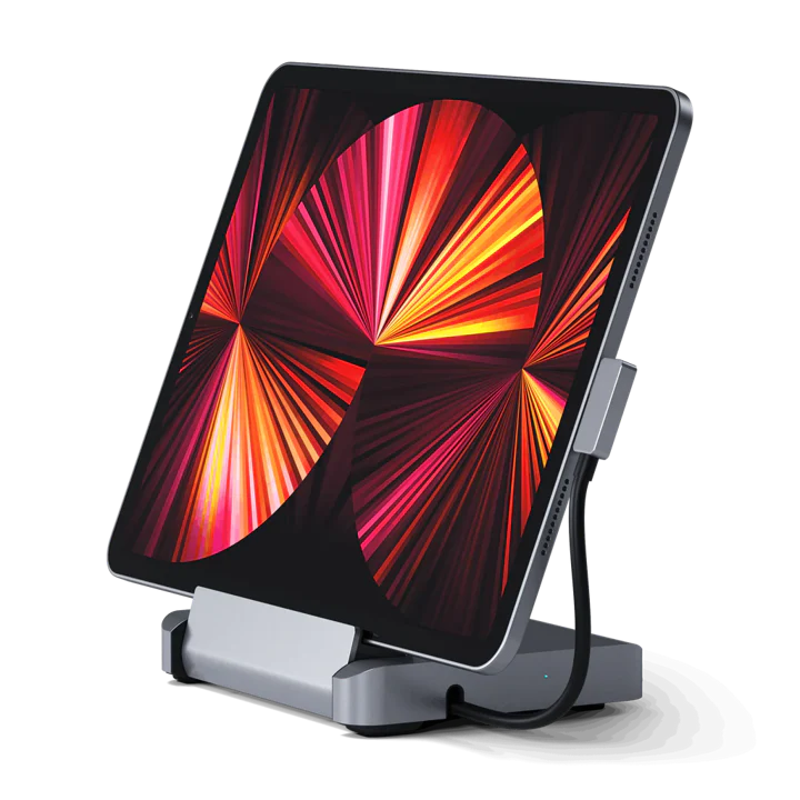 Stand de Aluminio SATECHI HUB 6 en 1 USB-C Para iPad Pro/Air - Gris Espacial - Image 6