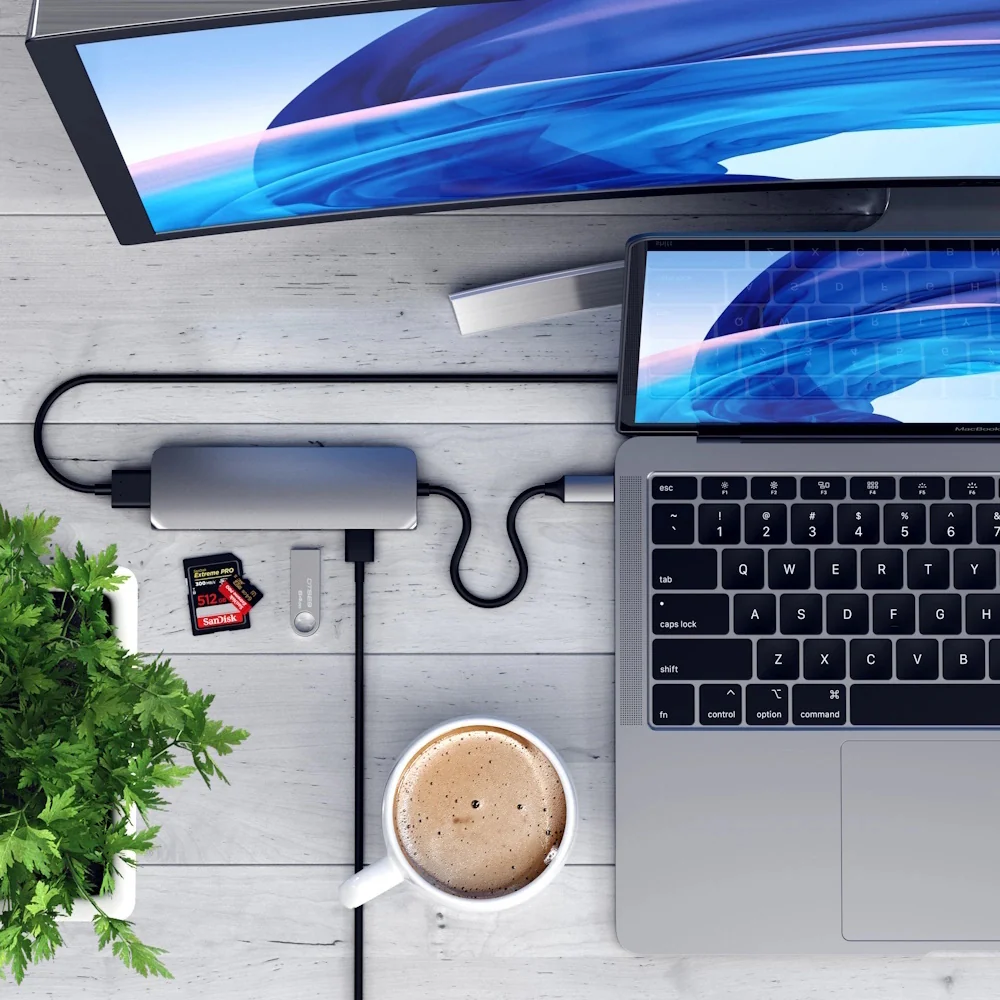 SATECHI SLIM TYPE-C M-P ADAPTER V2  - Image 2