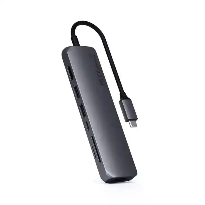 Adaptador Multipuerto SATECHI USB-C y ETHERNET - Gris Espacial - Image 2