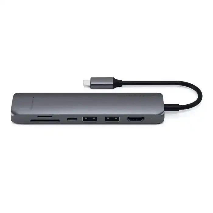Adaptador Multipuerto SATECHI USB-C y ETHERNET - Gris Espacial - Image 4