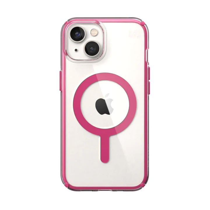 Case SPECK PRESIDIO CLEAR con MagSafe Para iPhone 13/14 - Rosado