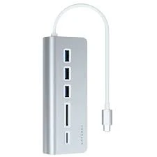 ST ALUM TYPE-C USB HUB &AMP; CARD READER-SV - Image 3