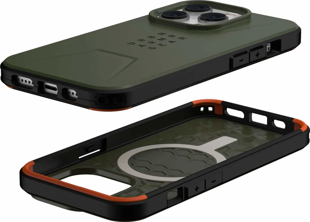 Case UAG CIVILIAN MAGSAFE Para iPhone 14 Pro - Olive - Image 5