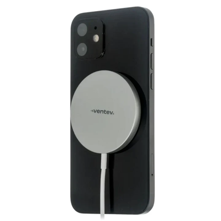 Cargador Magnético Inalámbrico con MagSafe VENTEV de 15W 1 Metro - Gris - Image 2