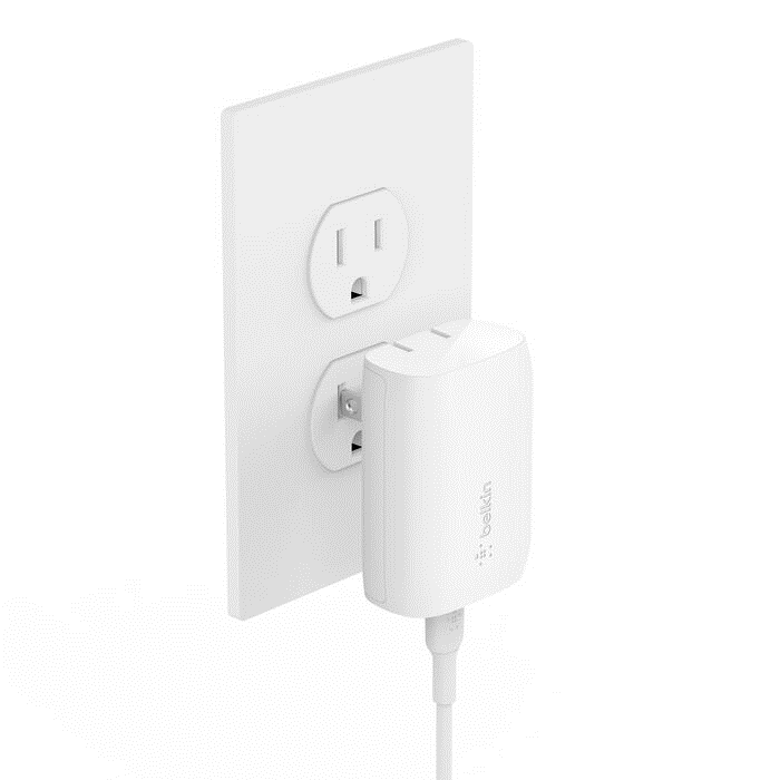 Cargador de pared BELKIN USB-C PD 3.0 PPS de 30 W + cable USB-C a USB-C - Blanco - Image 2